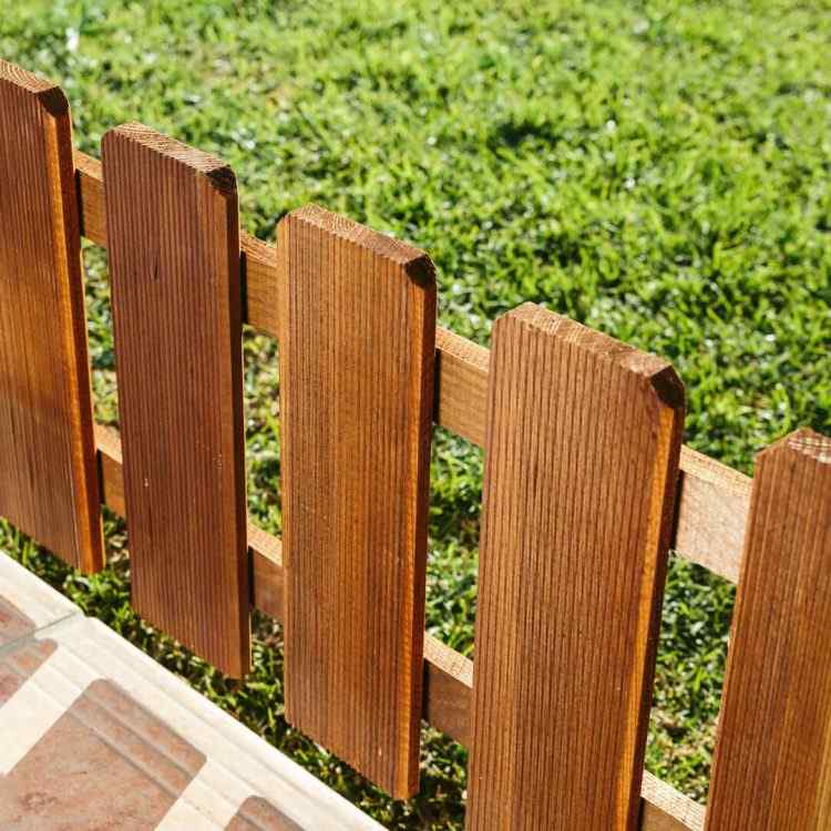 Mini valla jardín empalizada madera 180 x 70 cm huerto animales