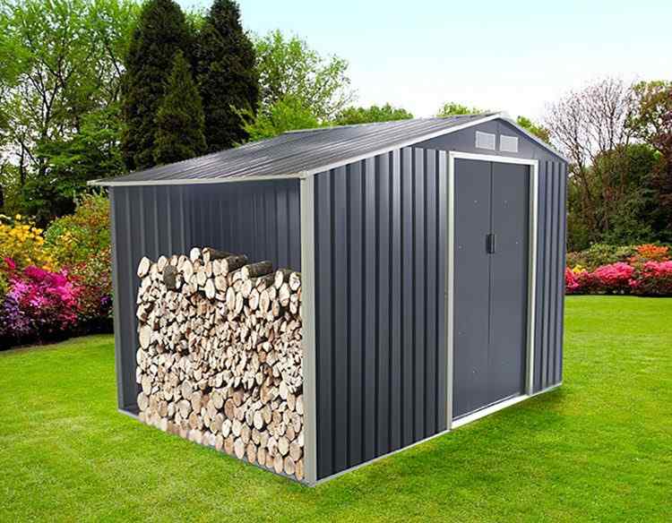 Caseta prefabricada para jardín Lisa en madera 14,2 m²
