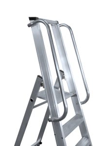 Comprar Escalera plegable de aluminio de almacén con pasamanos online -  Escaleras Arizona